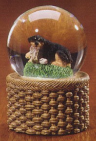 Rottweiler Puppy Kennel Club Waterglobe