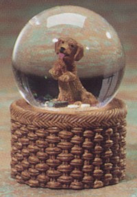 Red Dachshund Puppy Kennel Club Waterglobe