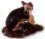 German Shepherd Playing Puppy Dog Figurine