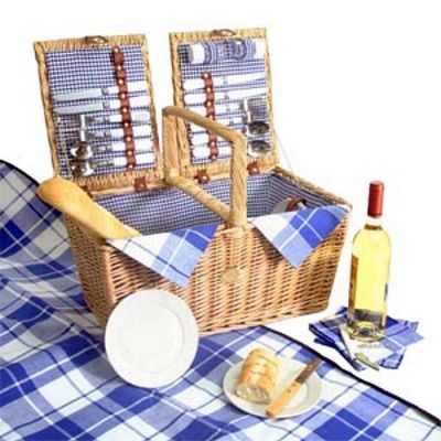 COASTAL PICNIC BASKET FOR 4