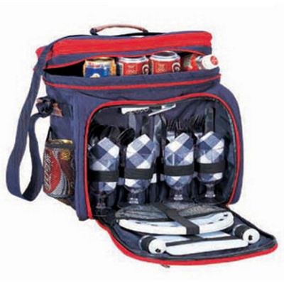 GAMERS GETAWAY BACKPACK PICNIC BASKET FOR 4