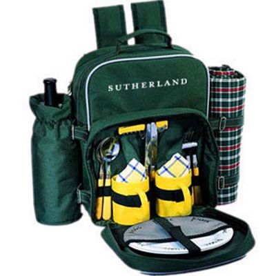 IRISH MEADOW BACKPACK PICNIC BASKET FOR 2