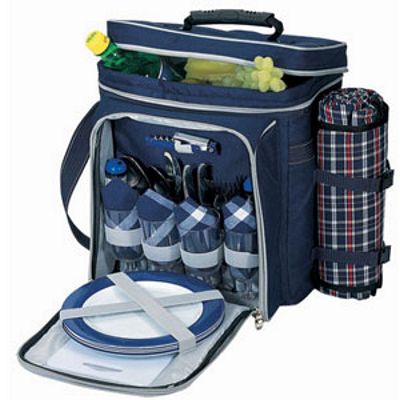 SMOKY MOUNTAIN GETAWAY BACKPACK PICNIC BASKET FOR 4