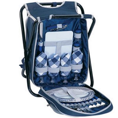 HOMESTEAD BACKPACK PICNIC BASKET FOR 4