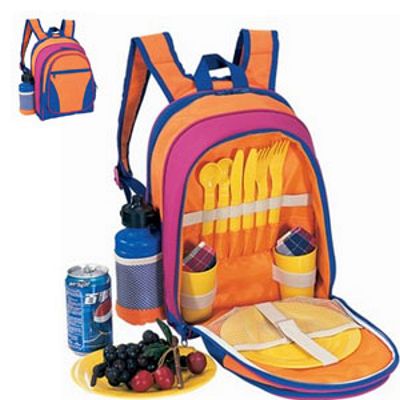KALEIDOSCOPE BACKPACK PICNIC BASKET FOR 2