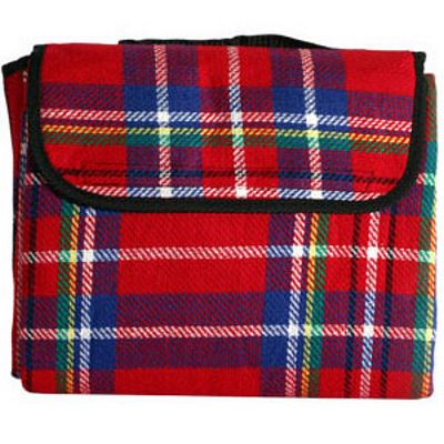 Water-Resistant Picnic Blanket - Red Tartan Picnic Blanket