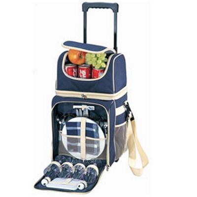 CANTERBURY BACKPACK PICNIC BASKET FOR 4