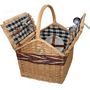 Farmhouse Picnic Basket For 4