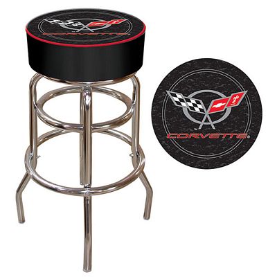 Corvette C5 Padded Bar Stool - Black