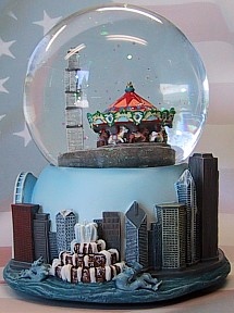 CITY OF CHICAGO MUSICAL WATERGLOBE