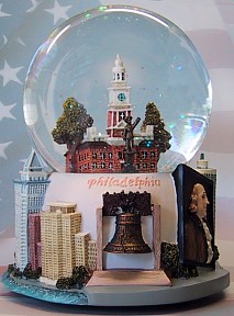CITY OF PHILADELPHIA MUSICAL WATERGLOBE