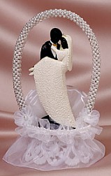 Mahogany Princess Wedding Cake Topper