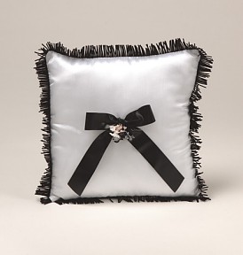 HOG TIED MOTORCYCLE THEME RING PILLOW
