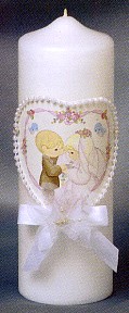 PRECIOUS MOMENTS PILLAR UNITY CANDLE