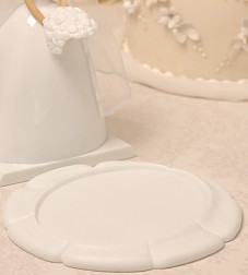 BASE AND FLOWERS SET FOR PERFECT MATCH-RIMONY CAKESIDE STATUETTES DESIGNED BY TY WILSON