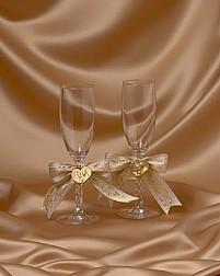 TY WILSON WEDDING TOASTING GLASSES