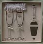 Forever Collection Gift Set With Garter, Toasting Glasses And Server