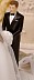 Caucasian Groom Perfect Match-Rimony Cakeside Statuette Designed By Ty Wilson